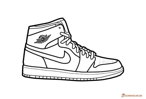 nike air tekenen|Nike Air jordan 1 drawing.